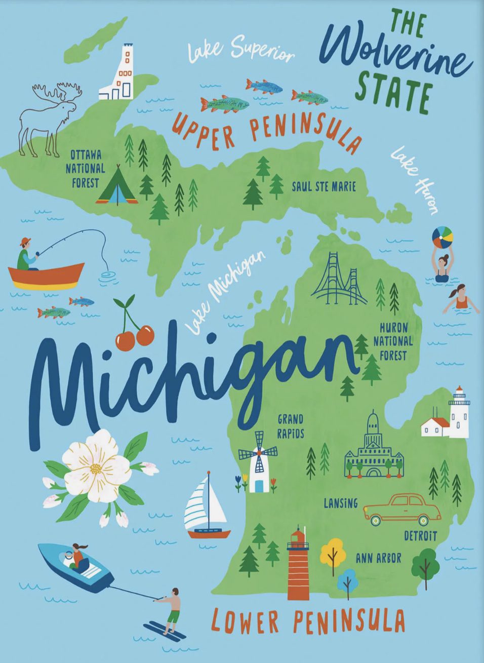 Michigan Map - NALHE Michigan Chapter